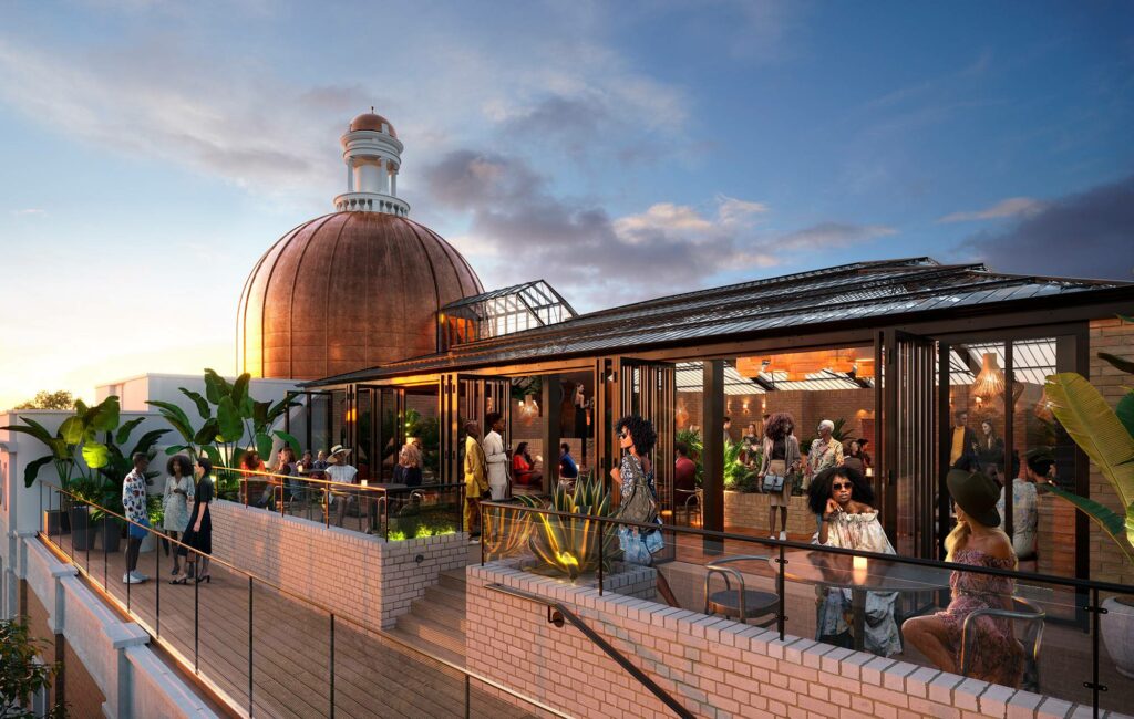 A CGI render of the new KOKO rooftop
