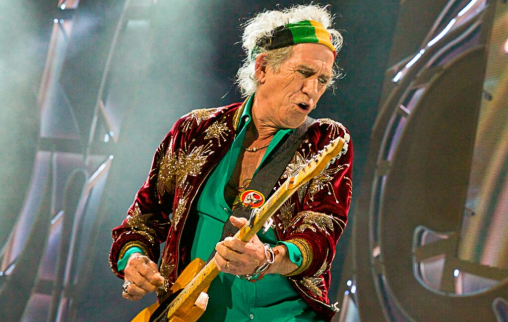 Keith Richards performs live