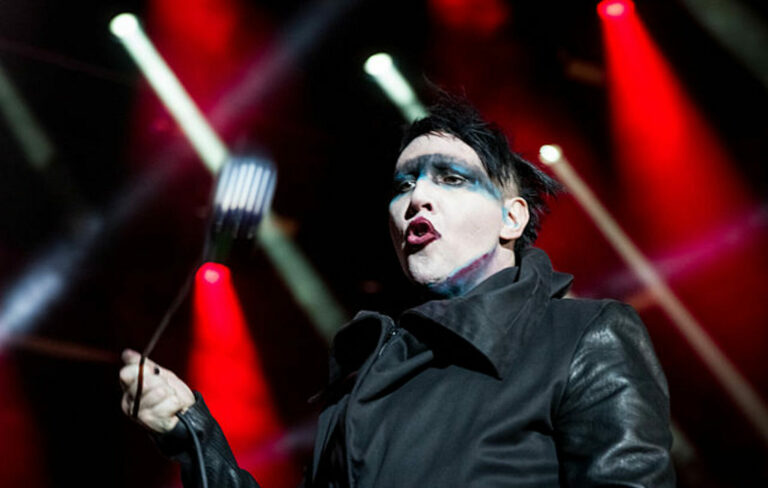 Marilyn Manson onstage at Rock am Ring Festival in Germany, 2015