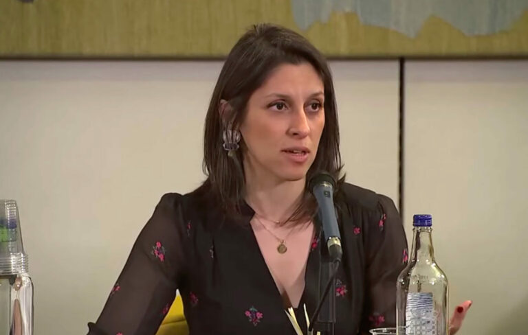 Nazanin Zaghari-Ratcliffe at her first post-release press conference, March 2022