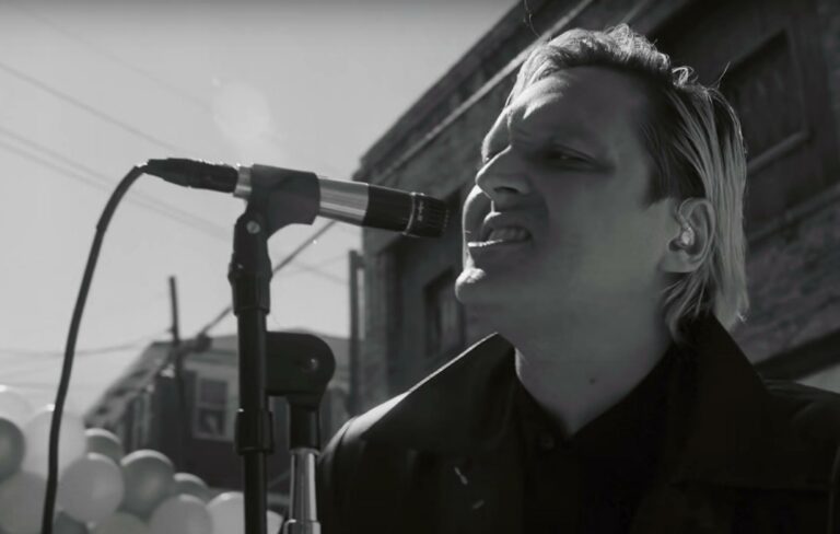 Win Butler of Arcade Fire in the music video for 'The Lightning I, II'