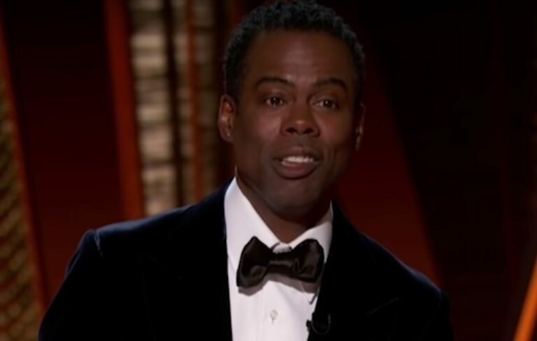 Chris Rock presenting at the 2022 Oscars