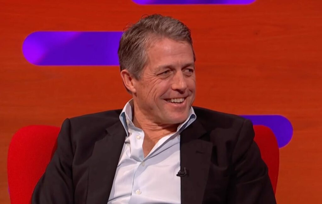 Hugh Grant appears on a chat show