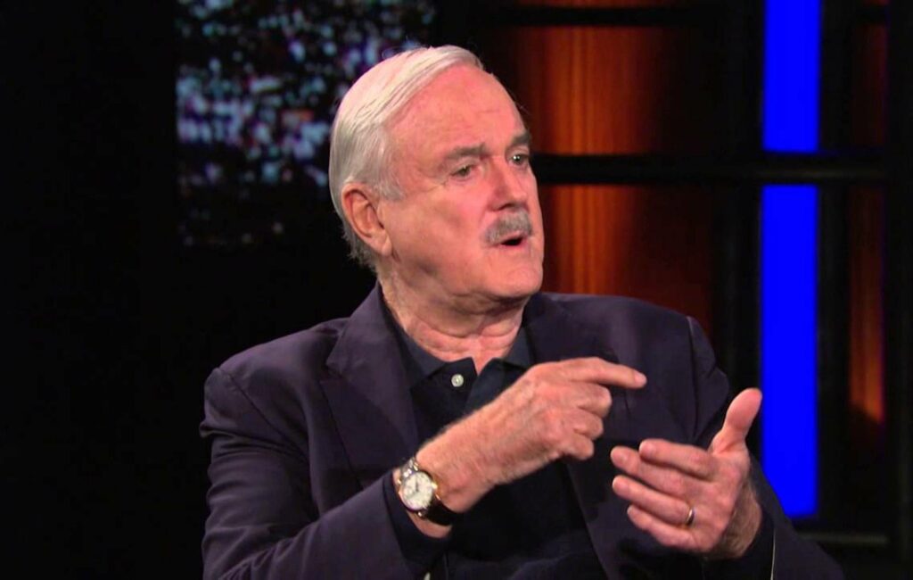 John Cleese appearing on a talk show