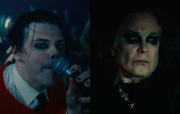 Yungblud and Ozzy Osbourne in the music video for 'The Funeral'