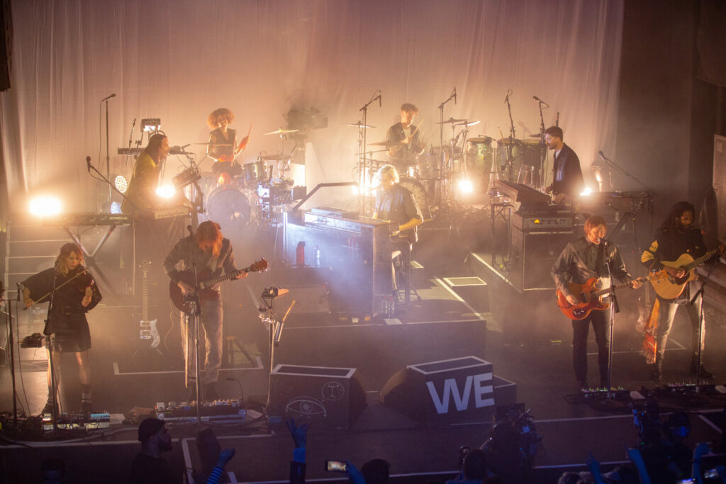 Arcade Fire perform live (Picture: Jamie MacMillan)