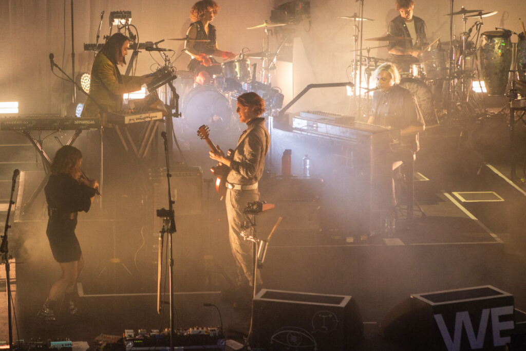 Arcade Fire perform live (Picture: Jamie MacMillan)