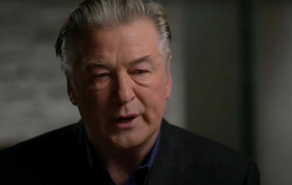 Alec Baldwin in a close up during an ABC interview about the 'Rust' shooting