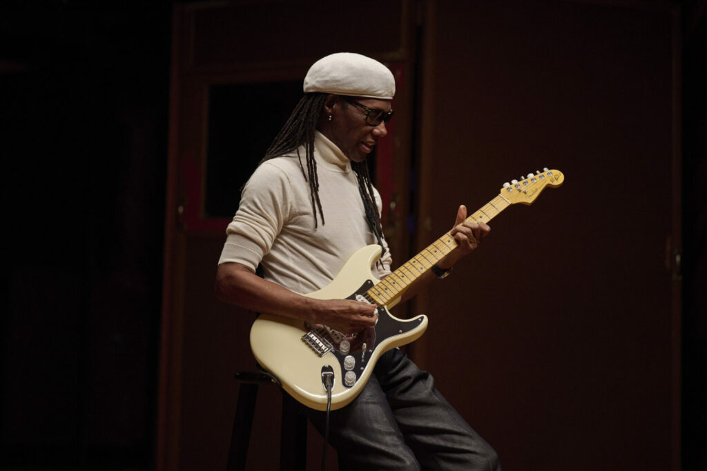 Nile Rodgers plays the Fender Stratocaster Hitmaker