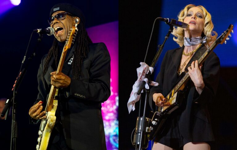 Nile Rodgers and St Vincent perform live