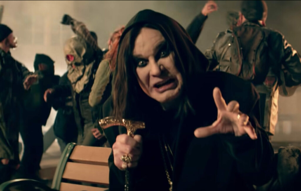 Ozzy Osbourne in the official video for 'Straight To Hell'