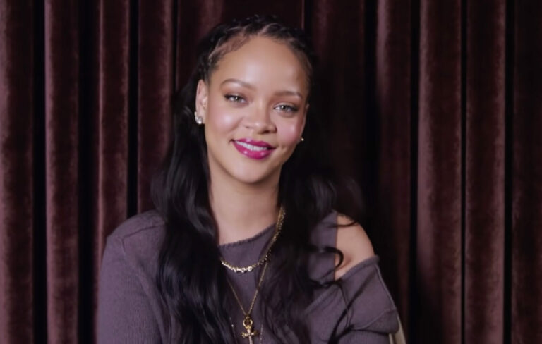 Rihanna in a screengrab from a GQ interview, 2020