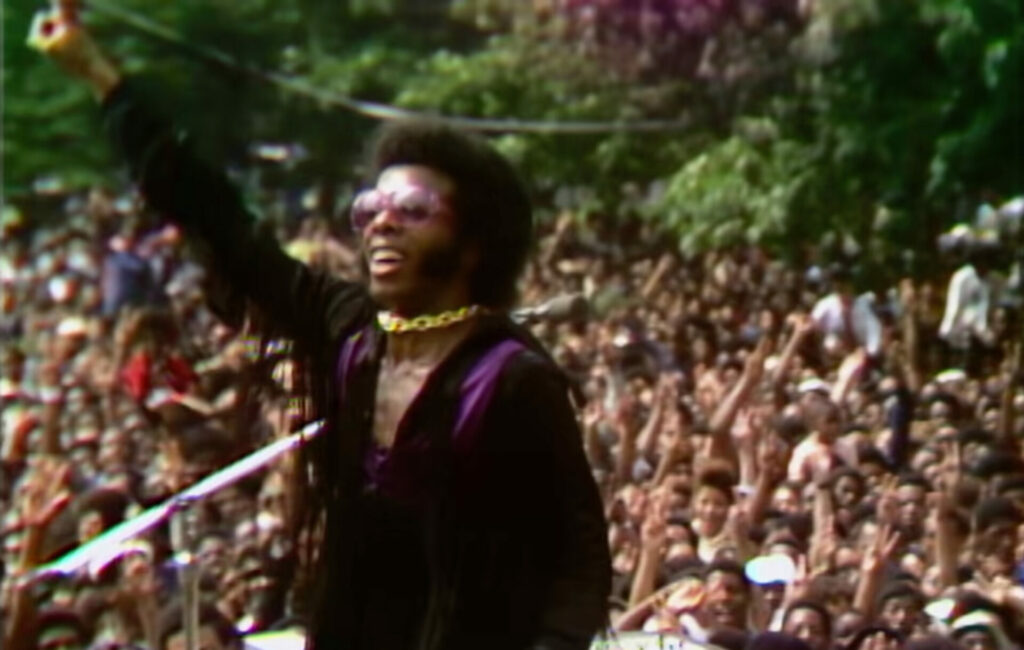 Sly Stone on stage at the Harlem Cultural Festival