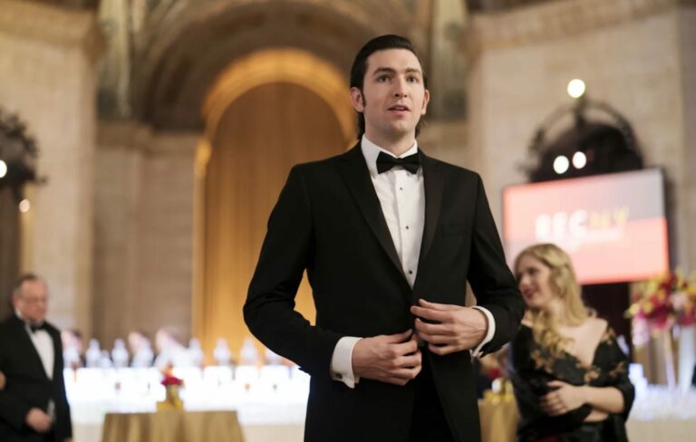 Nicholas Braun as Cousin Greg in 'Succession'