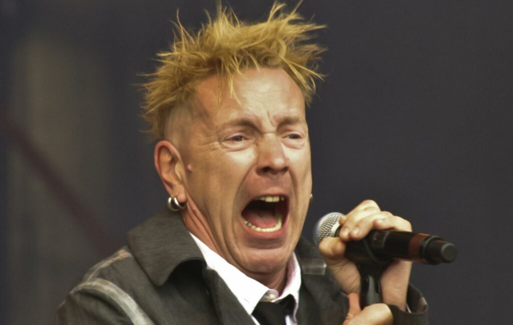 John Lydon is seen performing live in 2010