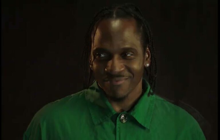 Pusha T in the trailer for 'It's Almost Dry'