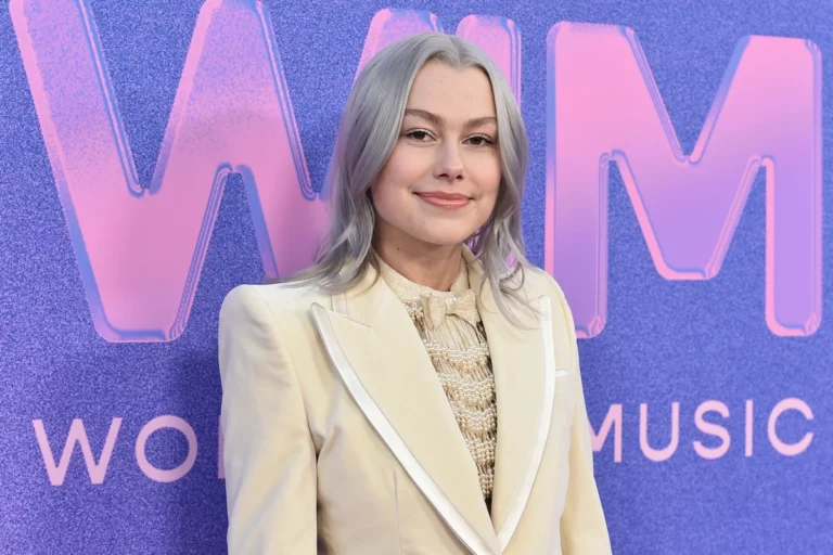 Phoebe Bridgers arrives at the Billboard Women in Music Awards on Wednesday, March 2, 2022, at the YouTube Theater in Los Angeles. (Photo by Jordan Strauss/Invision/AP)