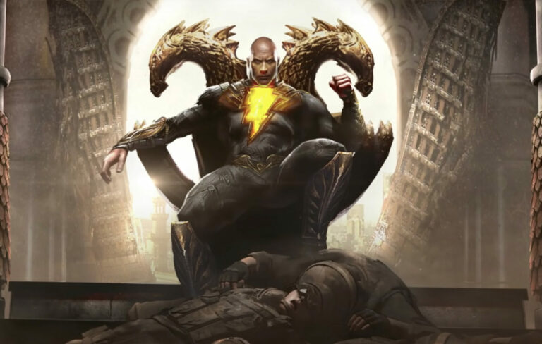 a depiction of Dwayne Johnson in the forthcoming 'Black Adam' film