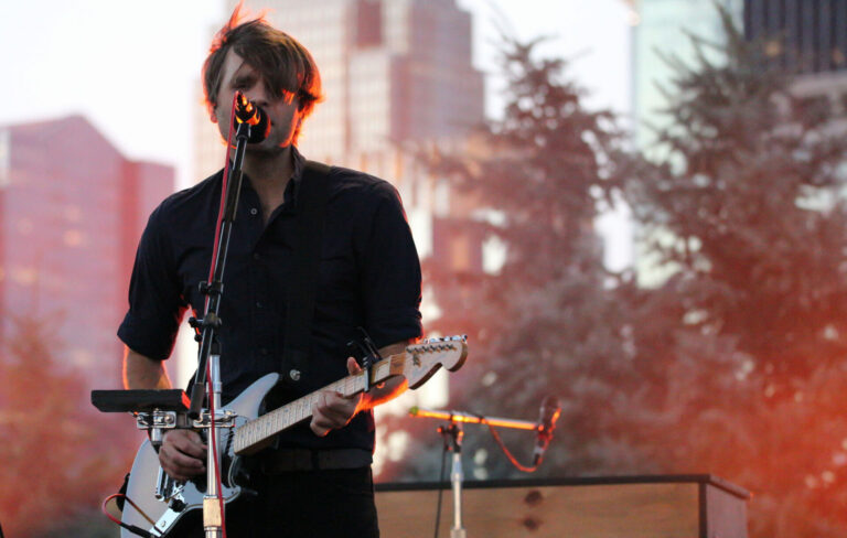 Ben Gibbard of Death Cab for Cutie onstage in 2016