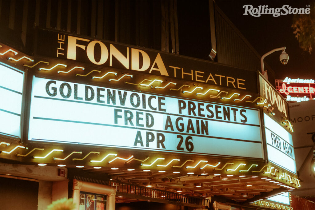 The Fonda Theatre, Los Angeles on April 26, 2022, where Fred again.. is performing