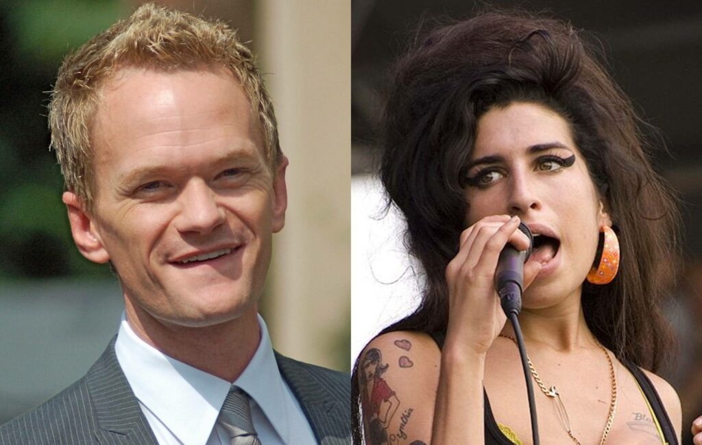 A composite photo of Neil Patrick Harris and Amy Winehouse