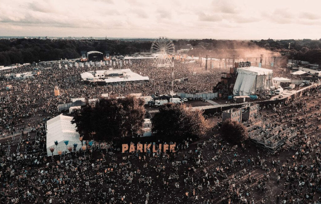 A bird's eye view of Parklife Festival