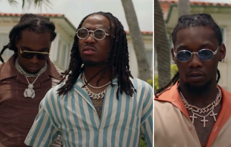 Migos in the music video for 'Narcos'.