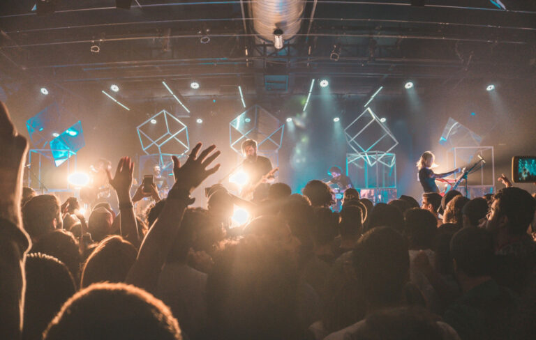 Pexels shot of a crowd at a gig