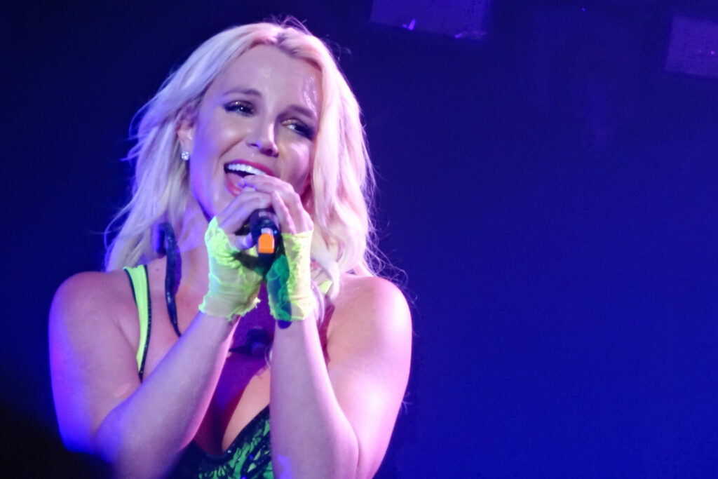Britney Spears on stage in 2015