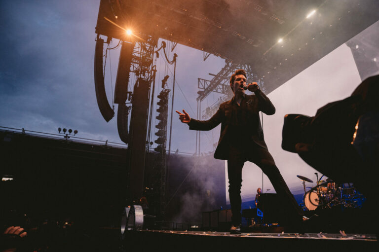 The Killers' Brandon Flowers performs live in Southampton