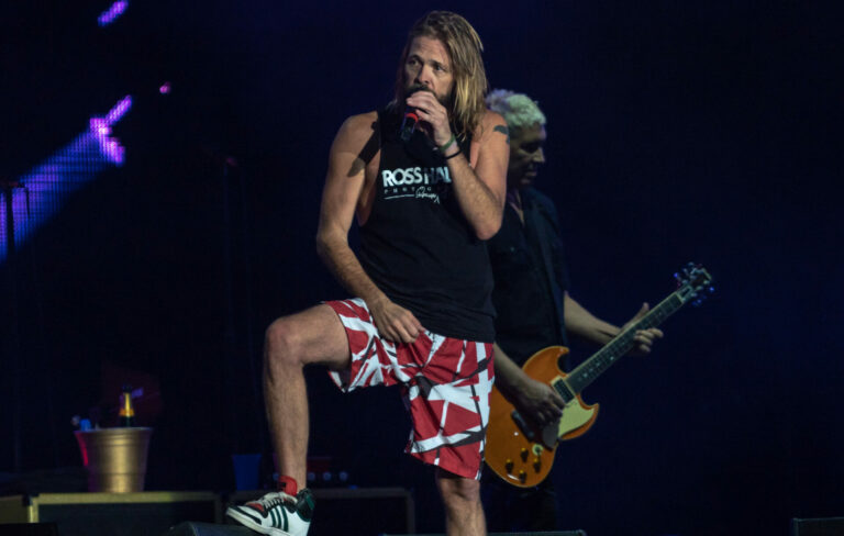 Taylor Hawkins onstage with Foo Fighters