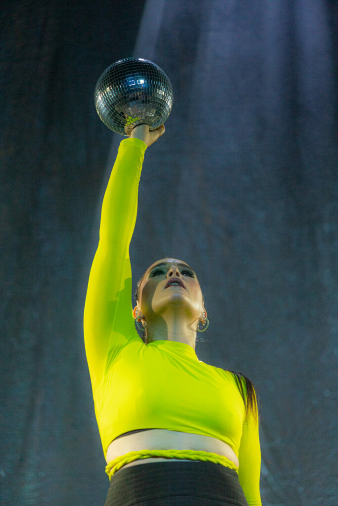 Jessie Ware photographed performing on the CUPRA stage for Primavera Sound 2022