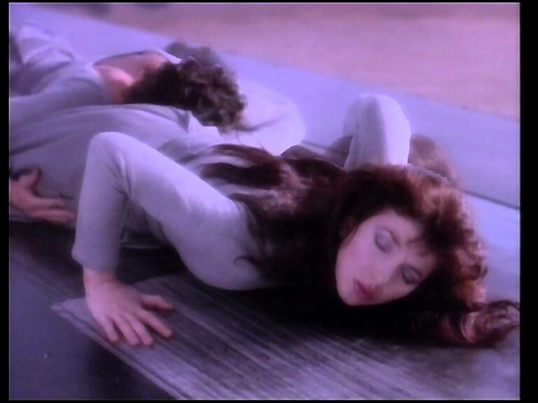 Kate Bush in the 'Running Up That Hill' video