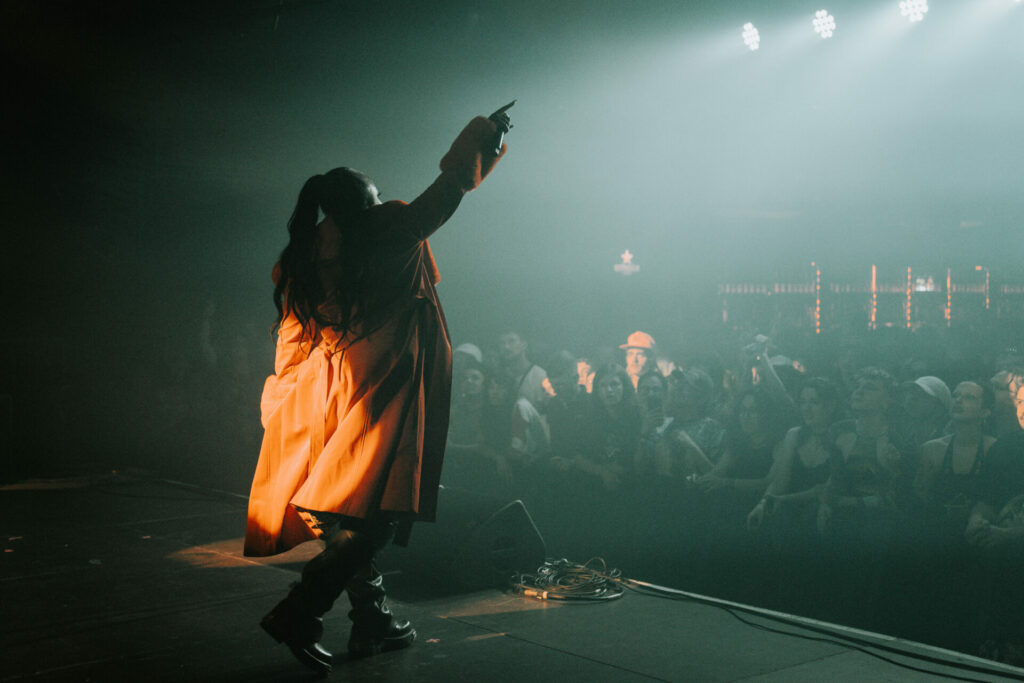 Namasenda photographed performing at Razzmatazz 2 as part of PC Music’s Acid Angel for Primavera Sound 2022