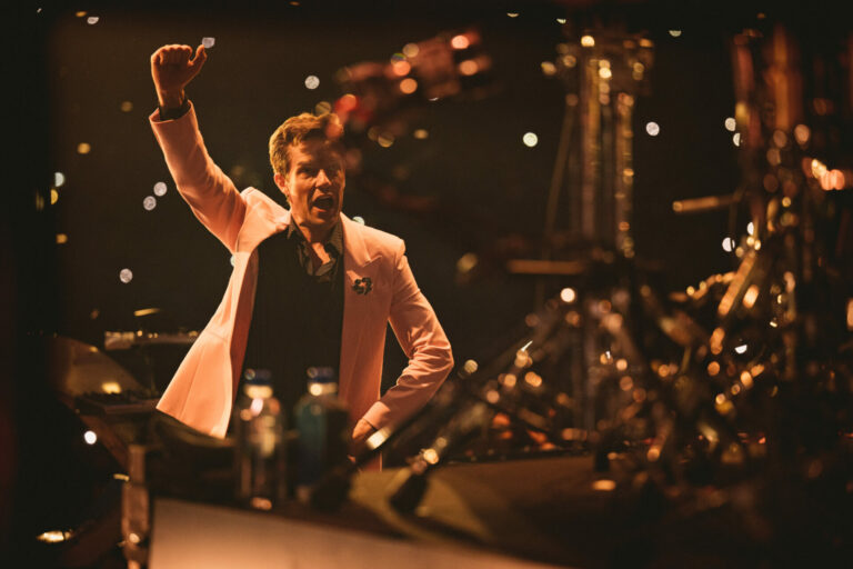 The Killers' Brandon Flowers performs live in Coventry (Picture: Rob Loud)