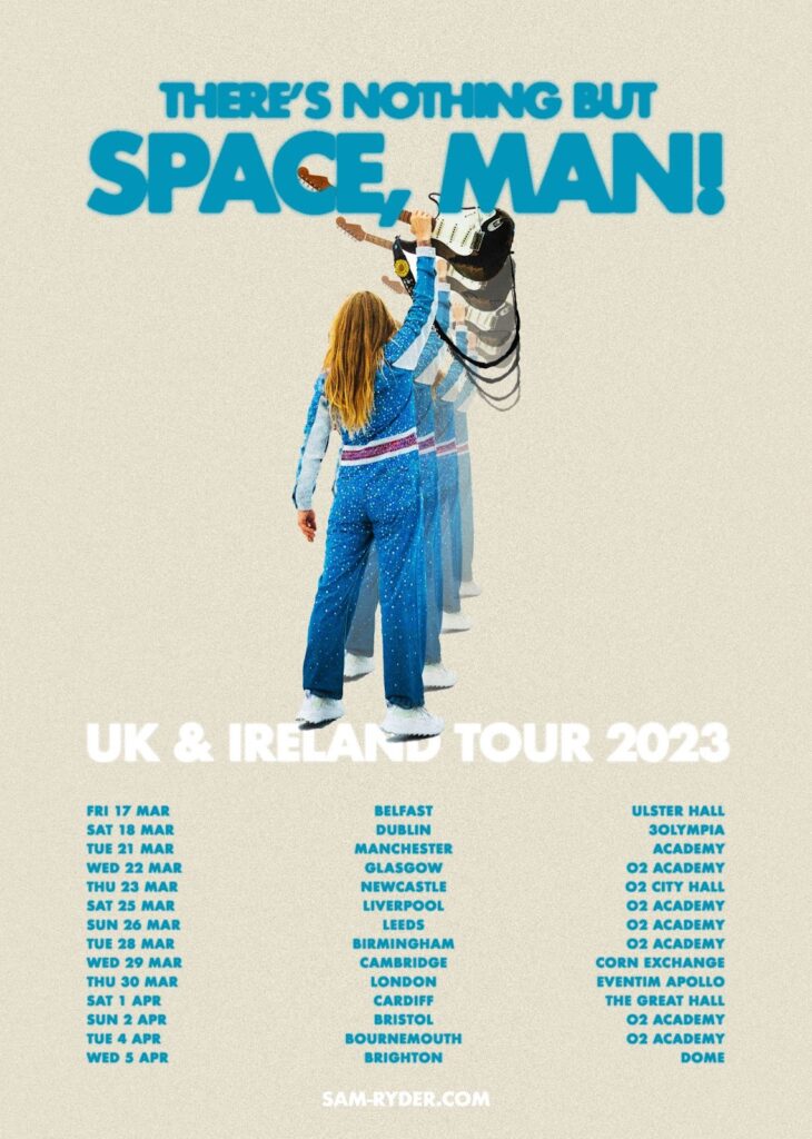 Sam Ryder UK and Ireland tour poster