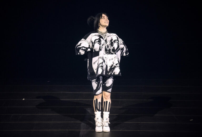 Billie Eilish performing live at London’s O2 Arena on June 10, 2022