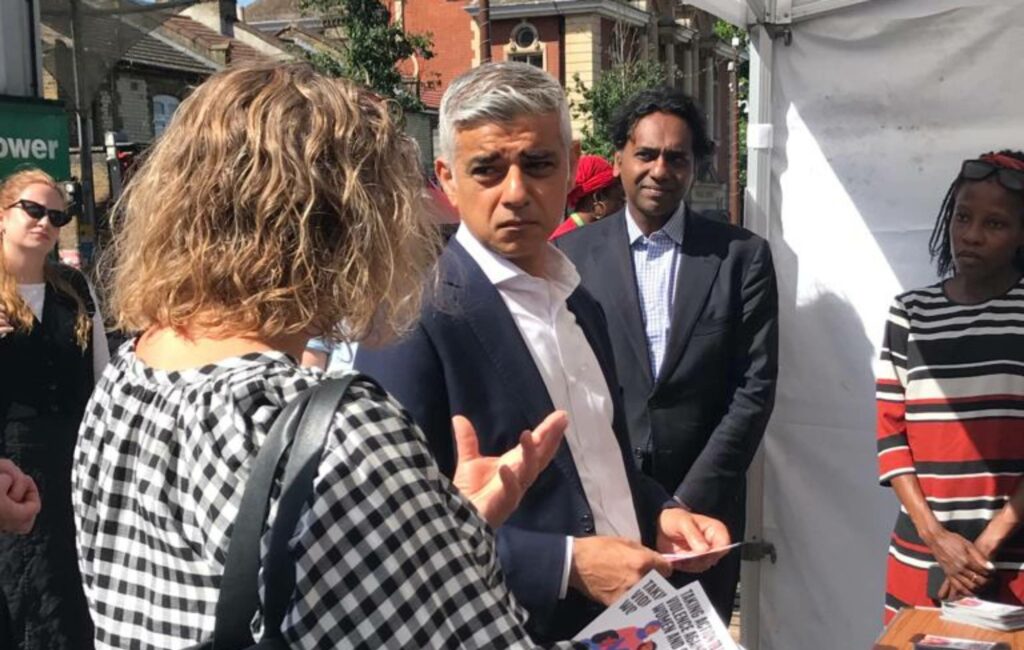 Sadiq Khan meets locals in Walthamstow today