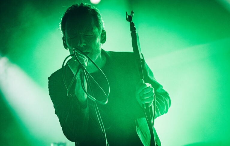 Jim Reid of The Jesus and Mary Chain on stage in 2020