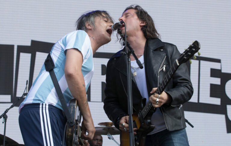 The Libertines onstage in Australia, 2018
