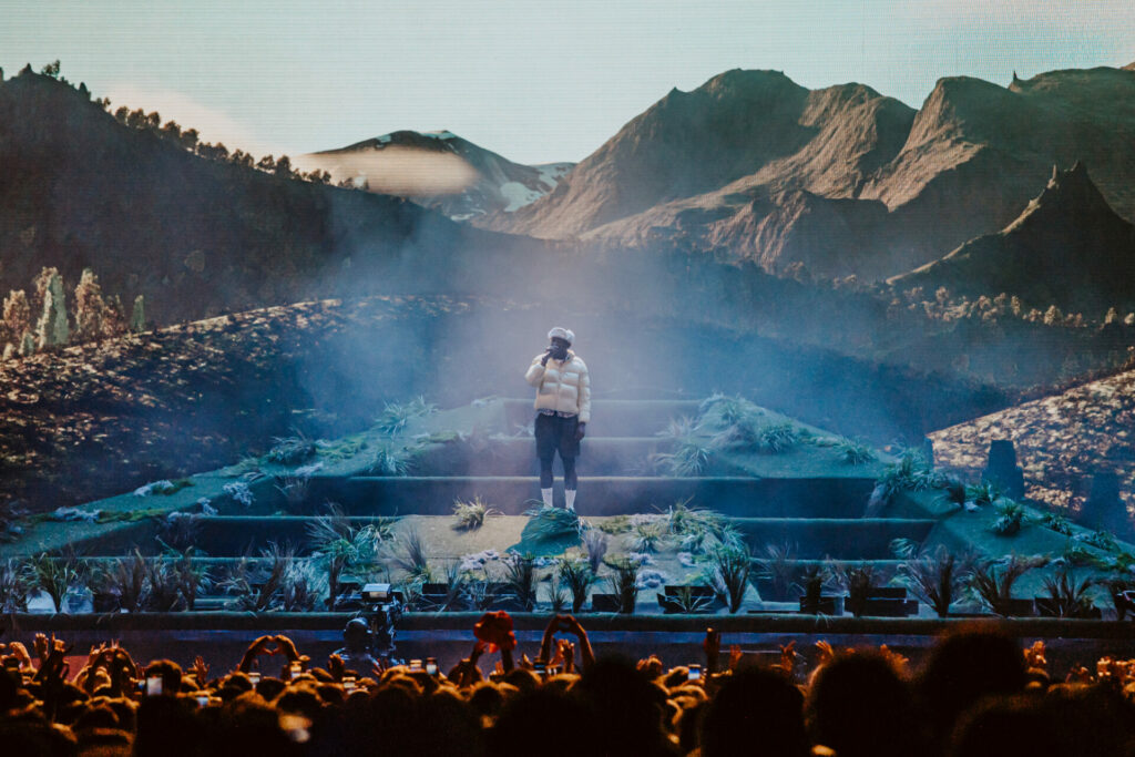 Tyler, the Creator photographed performing on the Estrella Damm stage for Primavera Sound 2022