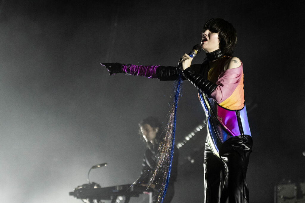 Yeah Yeah Yeahs photographed performing on the Pull&Bear stage at Primavera Sound 2022