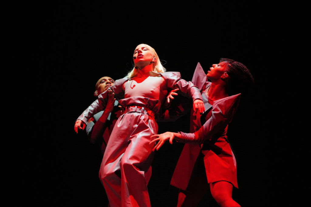 Lady Gaga performs on stage during The Chromatica Ball Summer Stadium Tour at Friends Arena on July 21, 2022 in Stockholm, Sweden