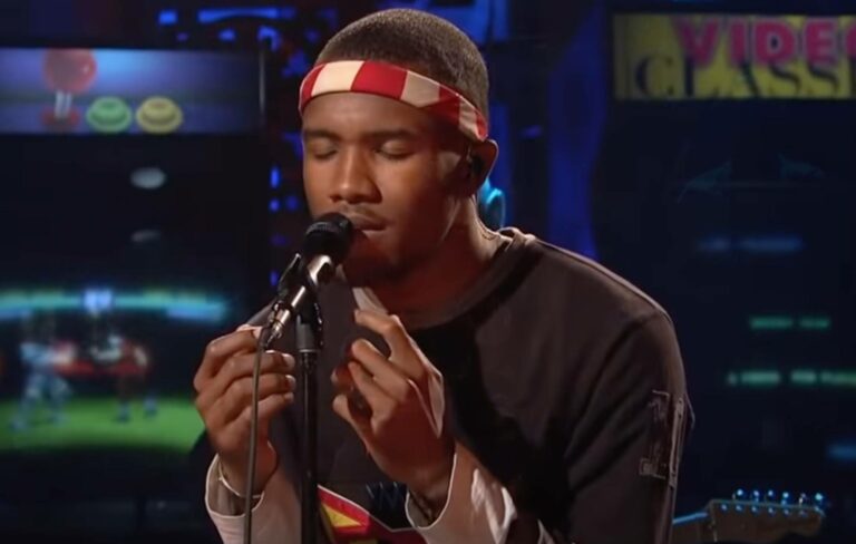 Frank Ocean performs live (Picture: YouTube)