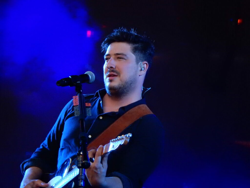 Marcus Mumford performs with Mumford & Sons in 2016