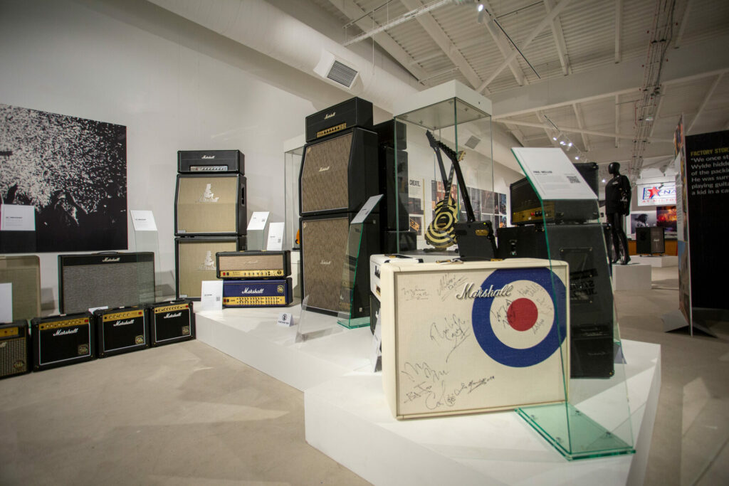 Rare exhibits from the Marshall archive on show at The 60 Years of Marshall exhibition at Milton Keynes Museum