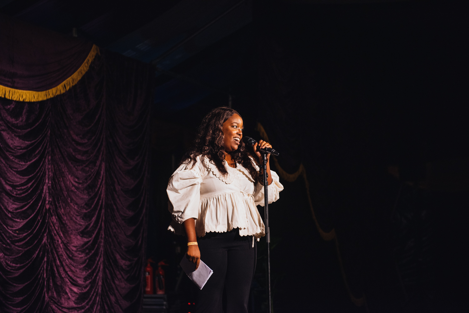 Lolly Adefope at Green Man 2022's Babbling Tongues tent