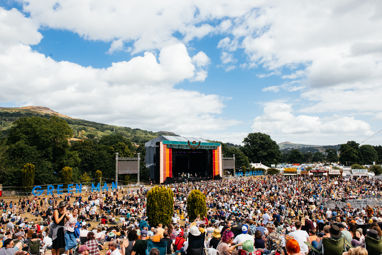 Crowd at Green Man's Mountain Stage, Wales.
