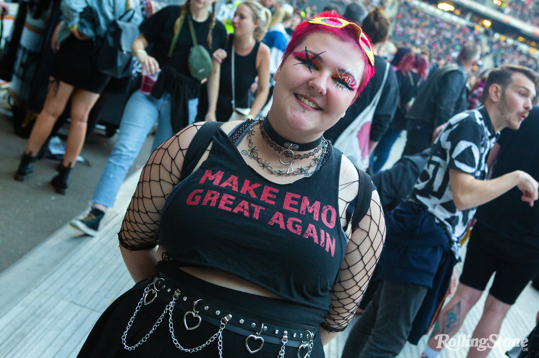 A My Chemical Romance fan at the band’s Milton Keynes show