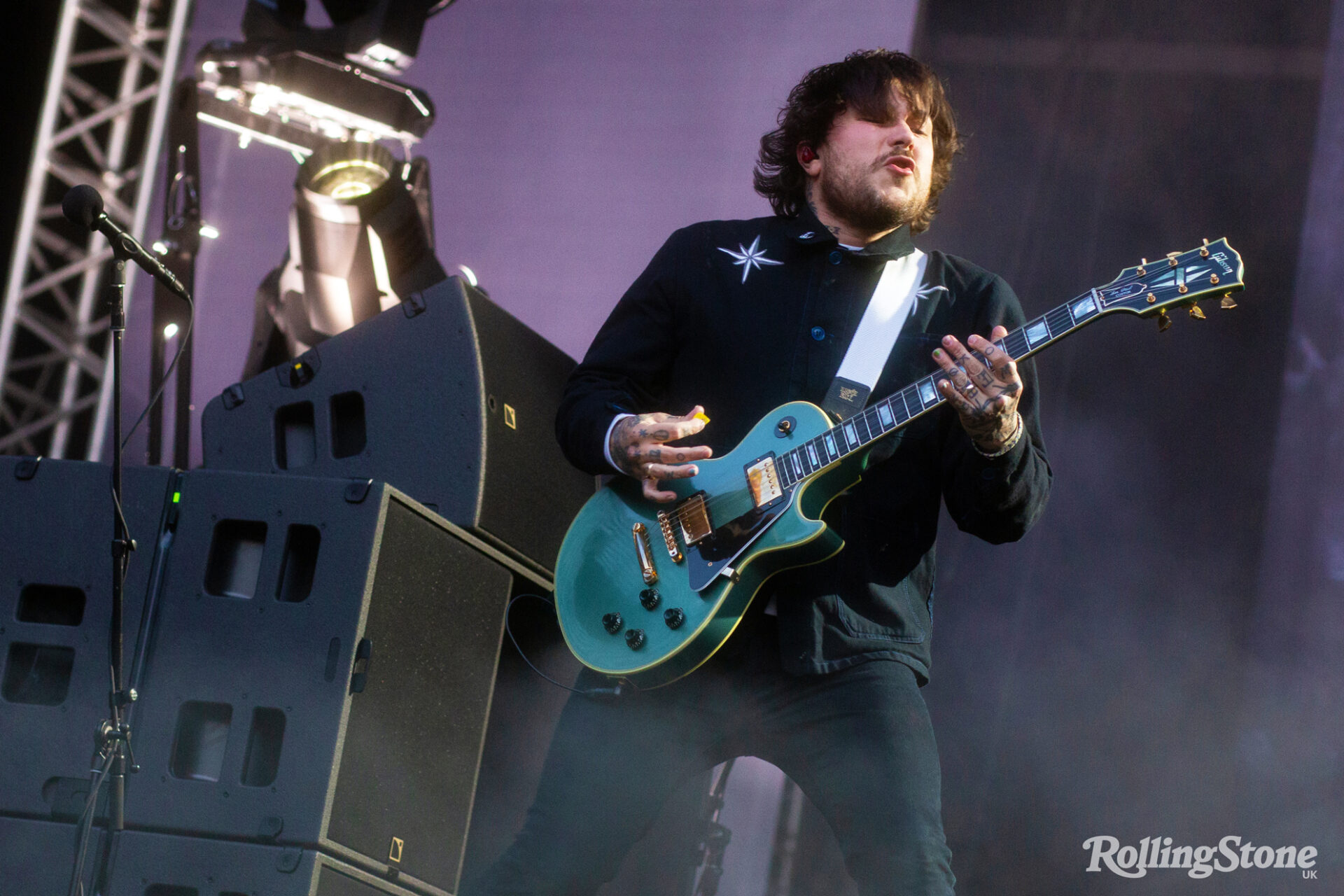 My Chemical Romance’s Frank Iero performs in Milton Keynes in front of roughly 90,000 fans